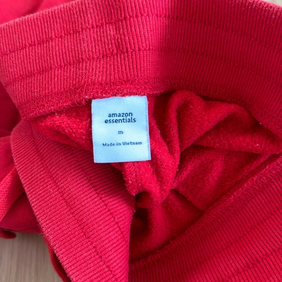 AMAZON ESSENTIALS RED SWEATPANTS - Picture 3 of 3